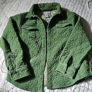 Trendy Women's Green Quilted Jacket Petite L